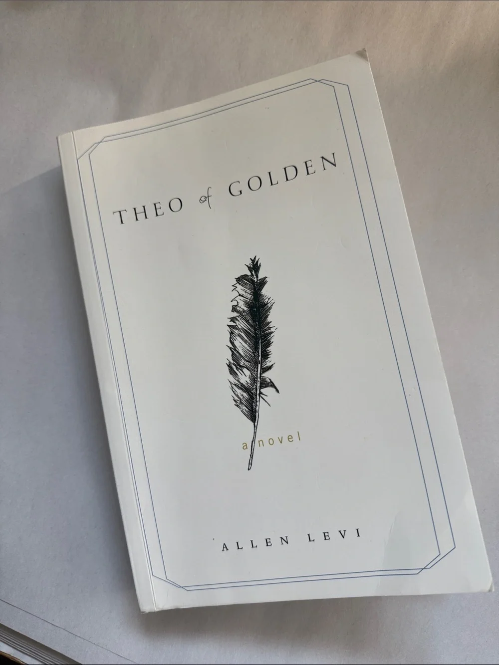 Theo of Golden by Allen Levi - Cream Cover with Black Illustration Soft bound